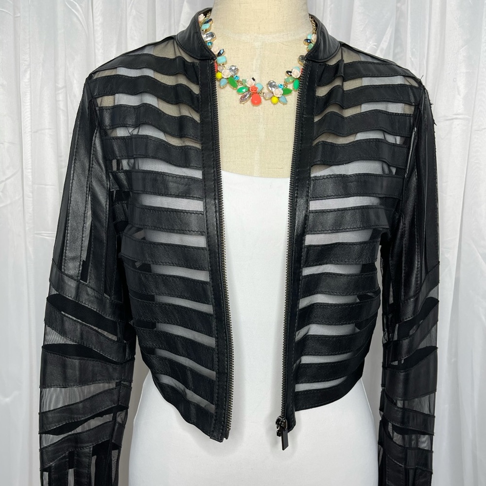 Bebe cropped jacket